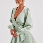 Ellis Mini Dress - Sage - Image 3