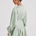 Ellis Mini Dress - Sage - Image 4