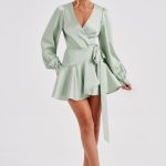 Ellis Mini Dress - Sage - Image 5