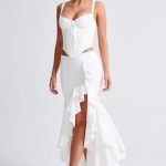 Lavinia Maxi Skirt - Ivory - Image 4