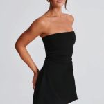 Fleur Mini Dress - Black - Image 6
