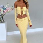 Tana Maxi Skirt - Lemon