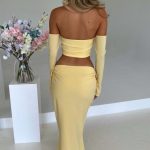 Tana Maxi Skirt - Lemon - Image 2