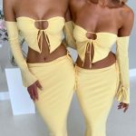 Tana Maxi Skirt - Lemon - Image 5