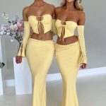 Tana Maxi Skirt - Lemon - Image 7