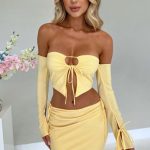 Tana Maxi Skirt - Lemon - Image 8