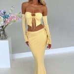 Tana Maxi Skirt - Lemon - Image 9