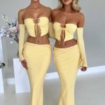 Tana Maxi Skirt - Lemon - Image 10