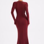 Martina Maxi Dress - Burgundy - Image 2