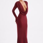 Martina Maxi Dress - Burgundy - Image 4
