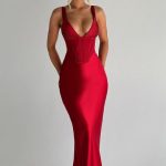 Shae Maxi Dress - Red - Image 3