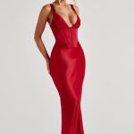 Shae Maxi Dress - Red - Image 6