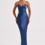 Malika Maxi Dress - Navy - Image 5