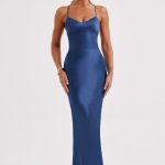 Malika Maxi Dress - Navy - Image 6