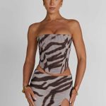 Alina Mini Skirt - Zebra Print - Image 6
