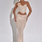 Larisa Maxi Skirt - Nude - Image 4