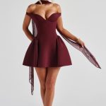 Marla Mini Dress - Cherry Lacquer - Image 12