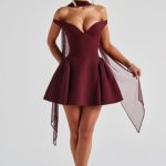 Marla Mini Dress - Cherry Lacquer - Image 13