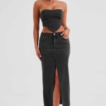 Flor Maxi Skirt - Black - Image 6