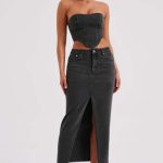 Flor Maxi Skirt - Black - Image 9
