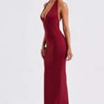 Harmonia Maxi Dress - Burgundy - Image 5