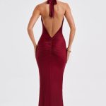 Harmonia Maxi Dress - Burgundy - Image 7