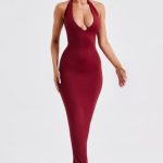 Harmonia Maxi Dress - Burgundy - Image 8