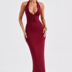 Harmonia Maxi Dress - Burgundy - Image 10