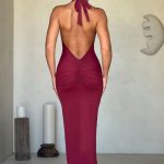 Harmonia Maxi Dress - Burgundy - Image 12
