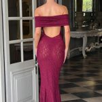 Stephanie Maxi Dress - Burgundy - Image 2