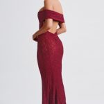 Stephanie Maxi Dress - Burgundy - Image 6
