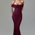 Stephanie Maxi Dress - Burgundy - Image 12