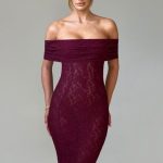 Stephanie Maxi Dress - Burgundy - Image 13
