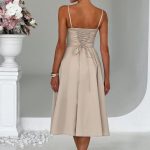 Mariella Midi Dress - Beige - Image 2