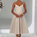 Mariella Midi Dress - Beige - Image 7