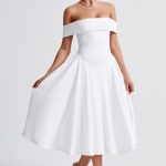 Miranda Midi Dress - Ivory - Image 6