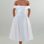 Miranda Midi Dress - Ivory - Image 7