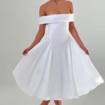 Miranda Midi Dress - Ivory - Image 8