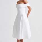 Miranda Midi Dress - Ivory - Image 10