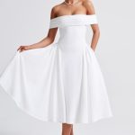 Miranda Midi Dress - Ivory - Image 11