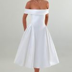 Miranda Midi Dress - Ivory - Image 13