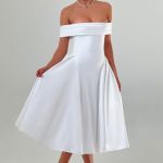 Miranda Midi Dress - Ivory - Image 14