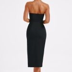 Emmaline Midi Dress - Black - Image 3