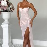 Dalary Maxi Dress - Blush - Image 2