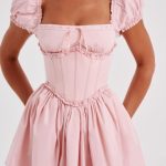 Penelope Mini Dress - Blush - Image 6