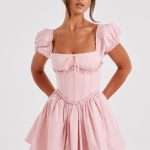 Penelope Mini Dress - Blush - Image 8