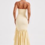 Angelina Maxi Dress - Lemon - Image 2