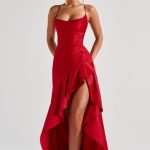 Samira Maxi Dress - Red - Image 5