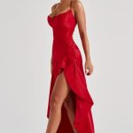 Samira Maxi Dress - Red - Image 6