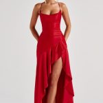 Samira Maxi Dress - Red - Image 7